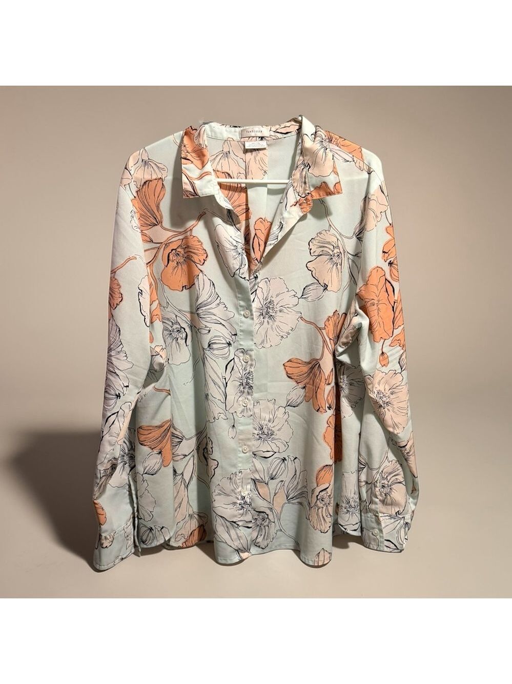 Van Heusen Floral Button Down Shirt XXL